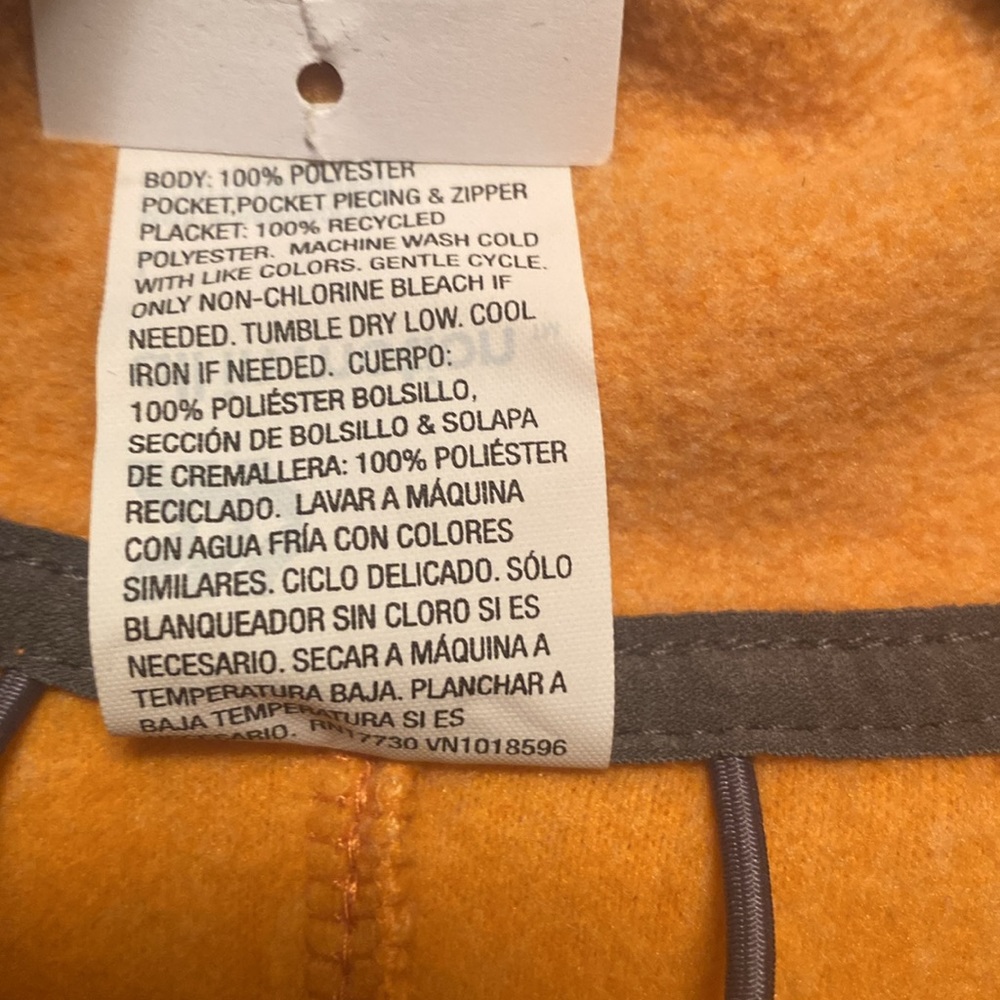 Brand New All in Motion Orange Micro Fleece Sweatshirt…size L - Picture 4 of 5